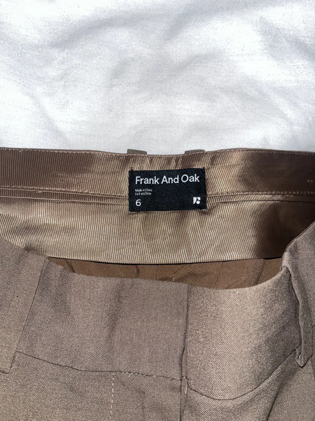 Frank And Oak Brown Dress Pants Size 6