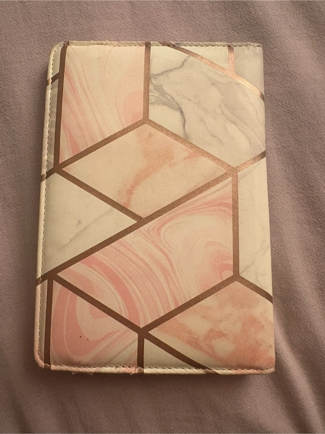 Marble Pink & Grey Passport Holder - photo 3