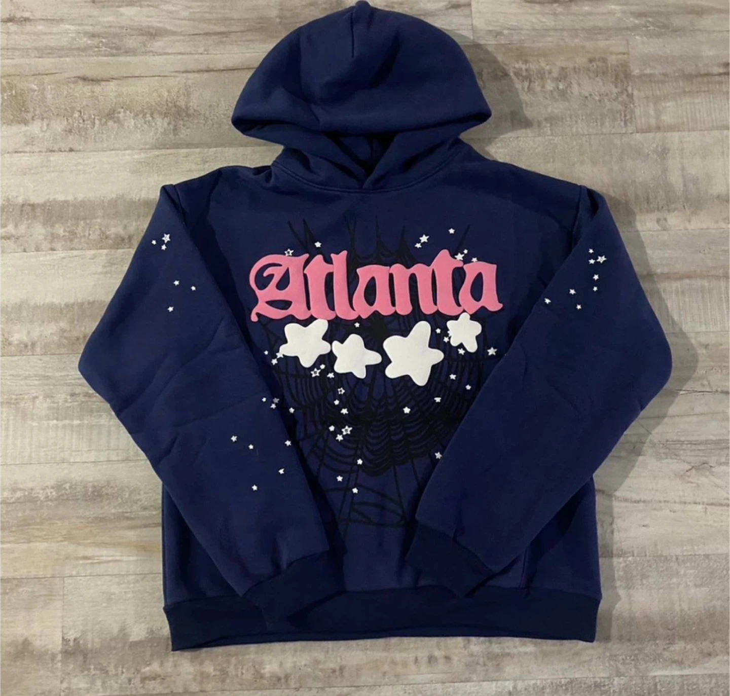 Sp5der Atlanta Navy Hoodie – All Sizes