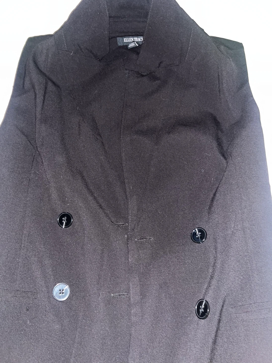 Ellen Tracy Black Sleeveless Blazer - photo 3