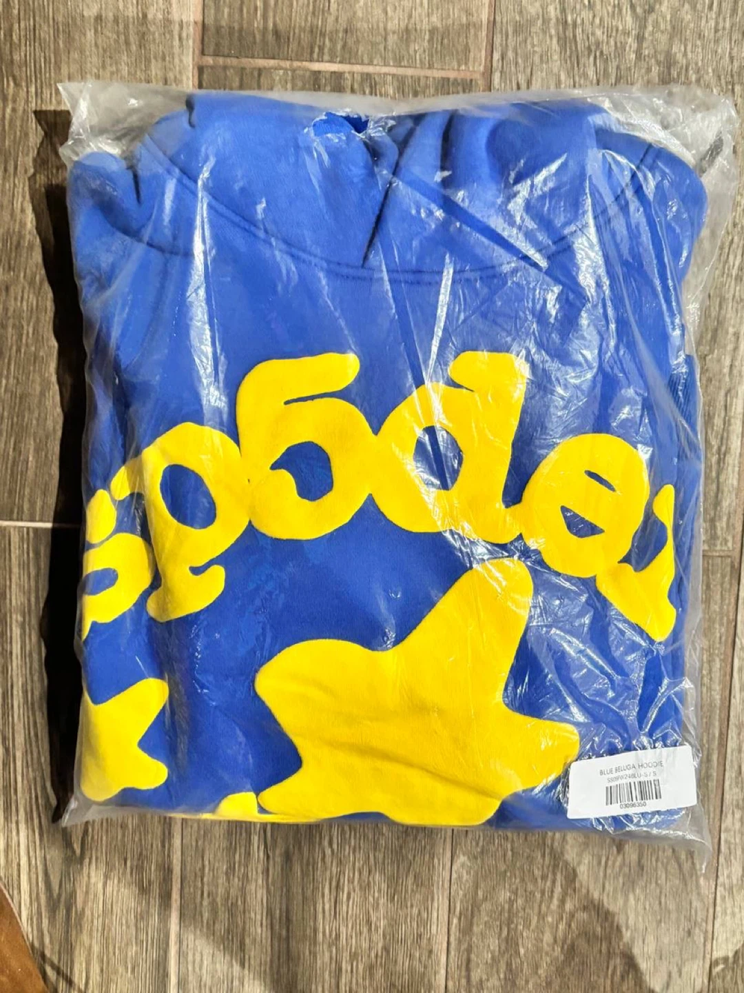 Sp5der Blue/Yellow Beluga Hoodie – All Sizes