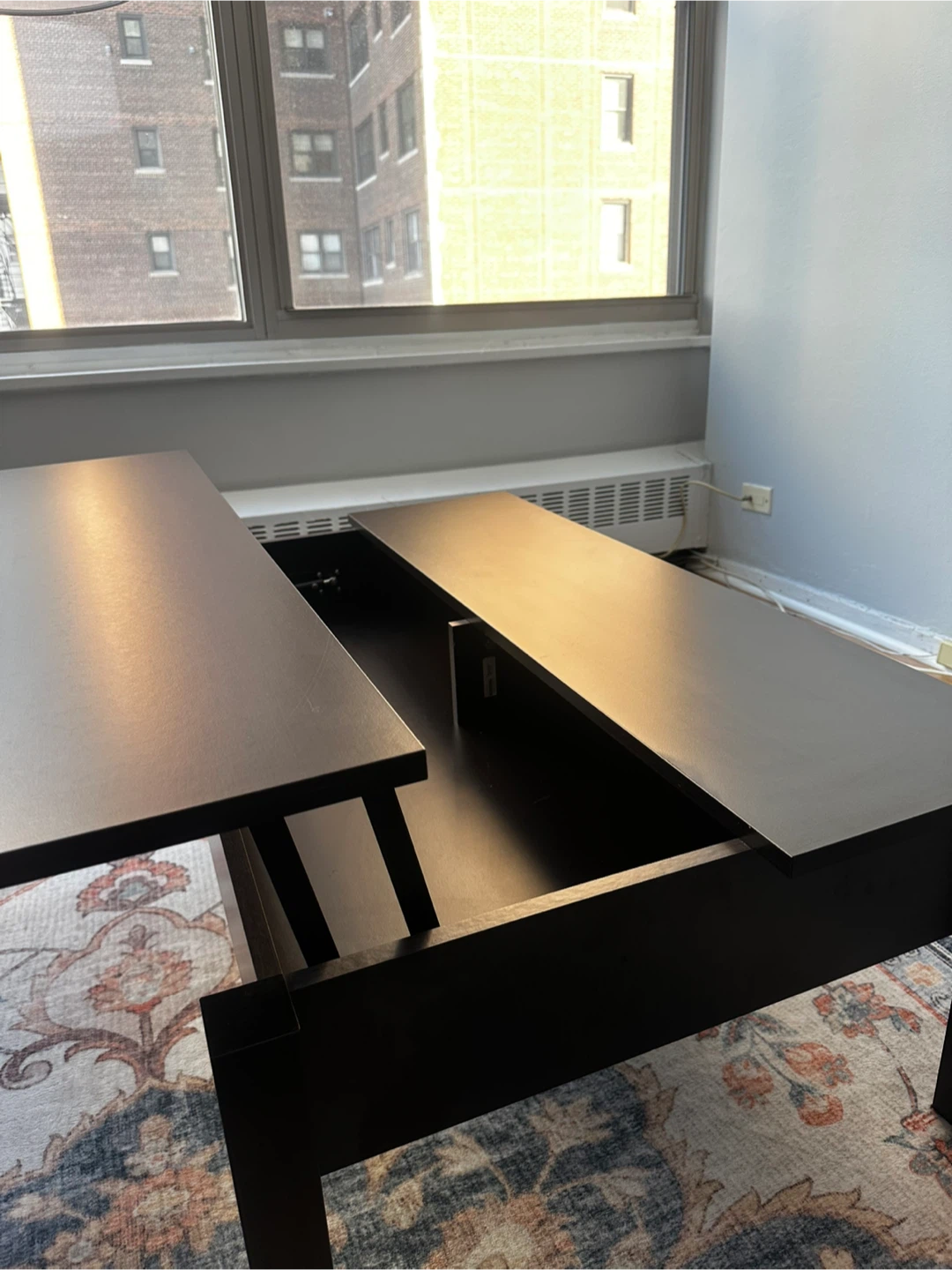 IKEA Expandable Coffee Table with Storage - photo 3