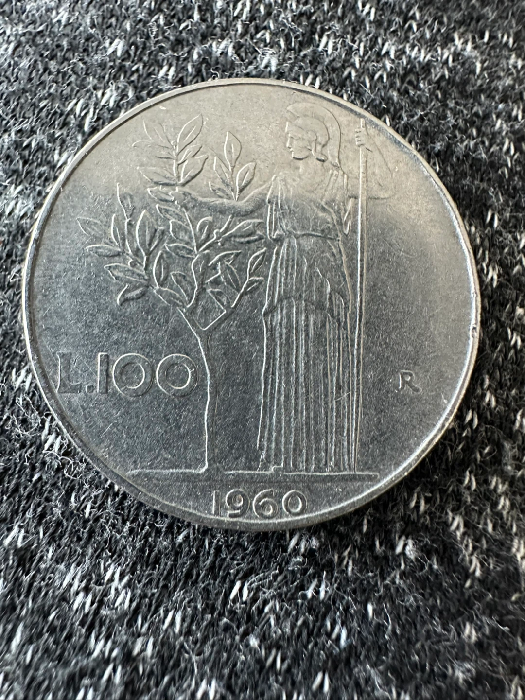 1960 Italy 100 Lire Coin