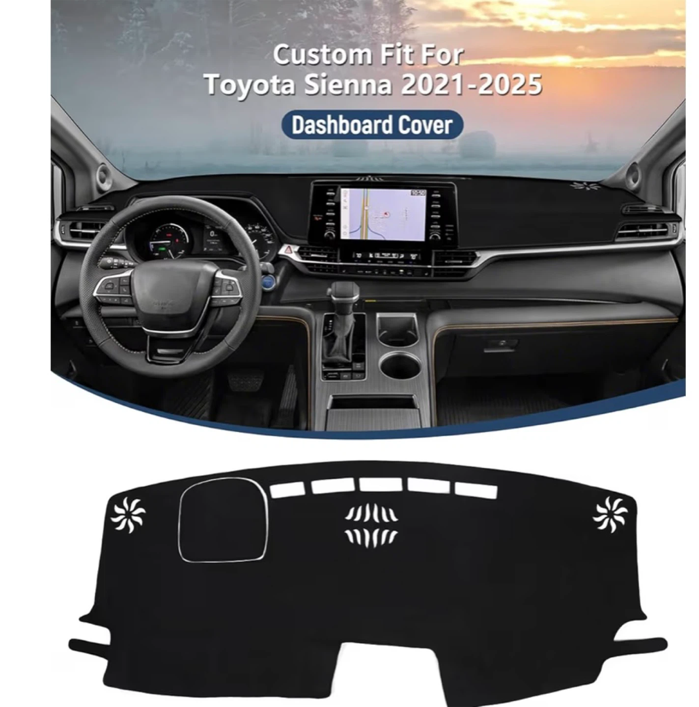 Dash Cover for Toyota Sienna Hyundai Santa Fe - photo 2