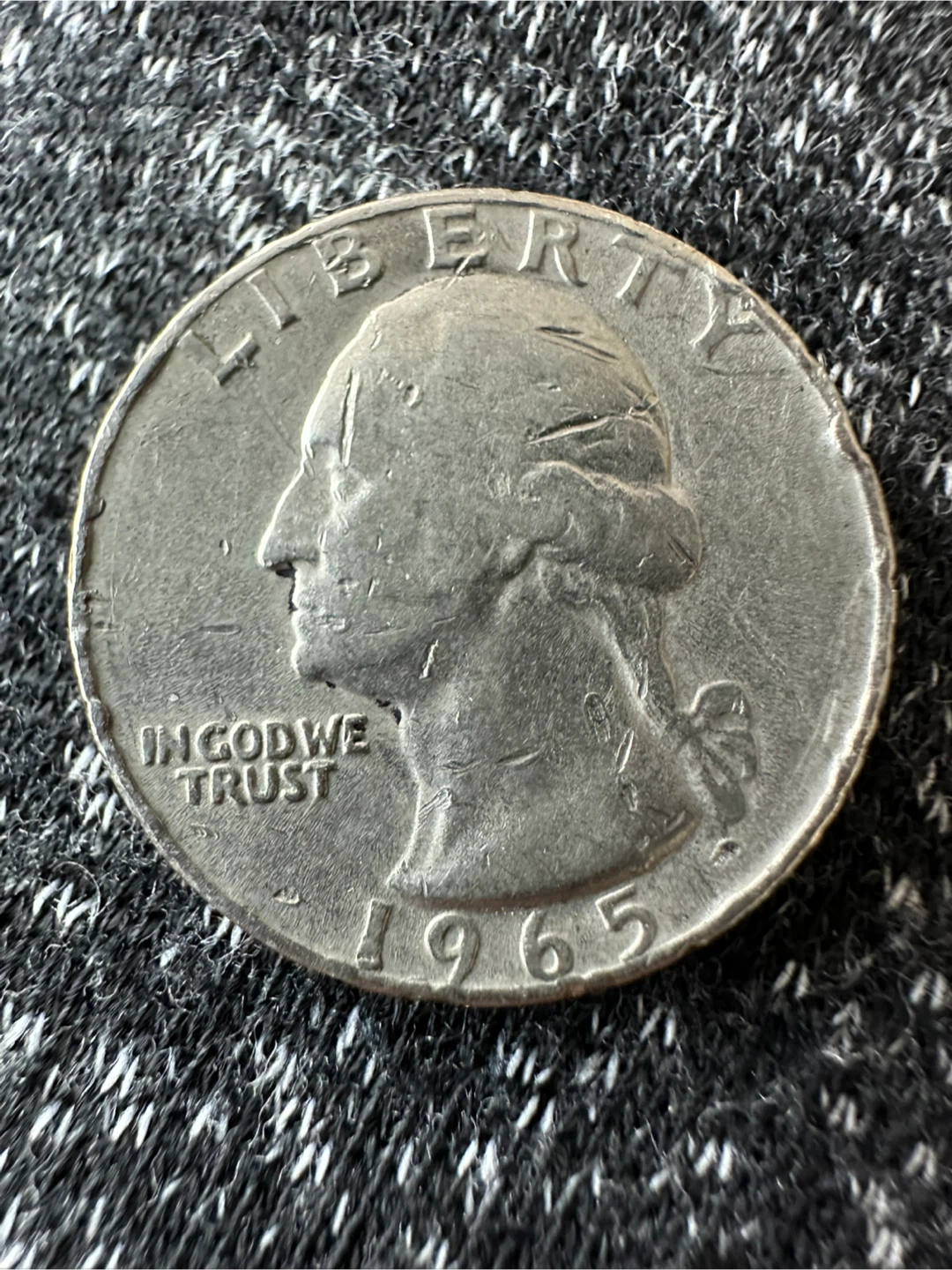 1965 Quarter Dollar Coin - photo 2
