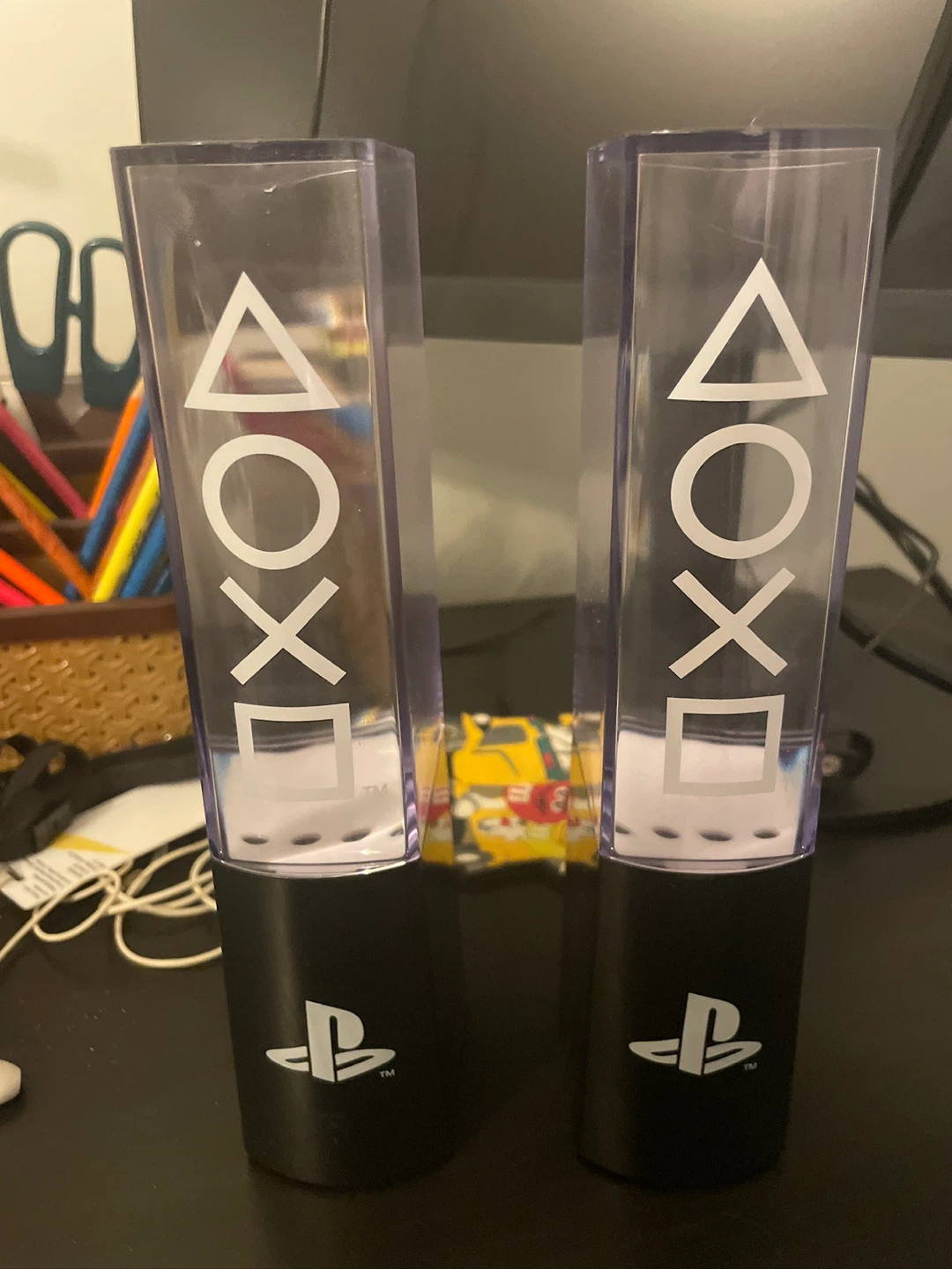 PlayStation Controller Icon Desk Lamps (Set of 2) 🧡