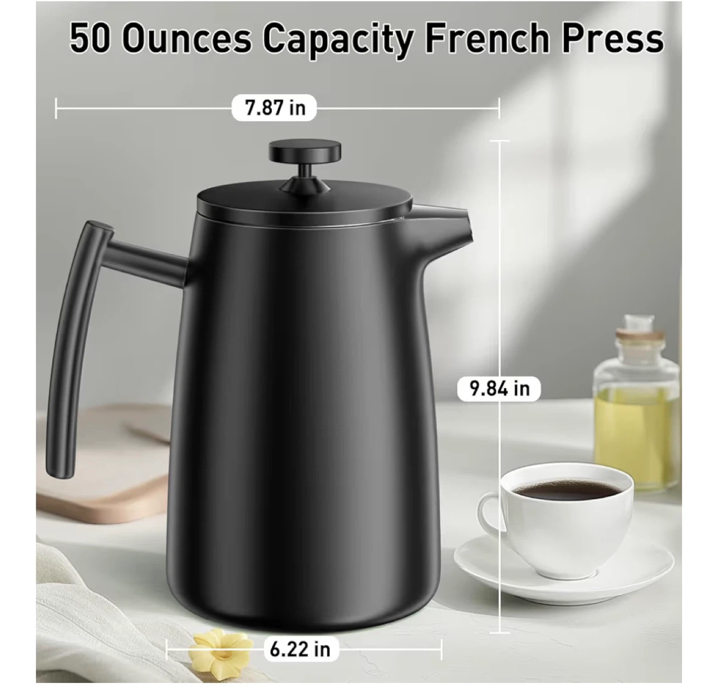 Secura French Press Coffee Maker - 50 Oz / 1500ml - photo 2