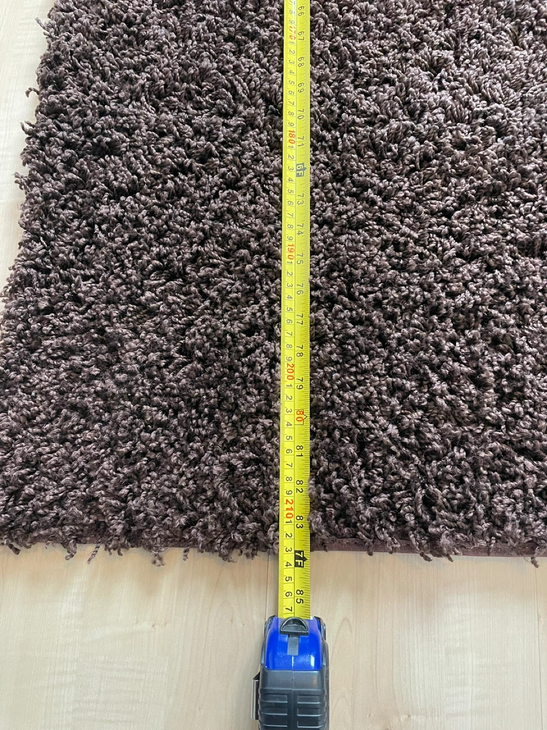 Brown Shaggy Rug - 5ft x 7ft - photo 3