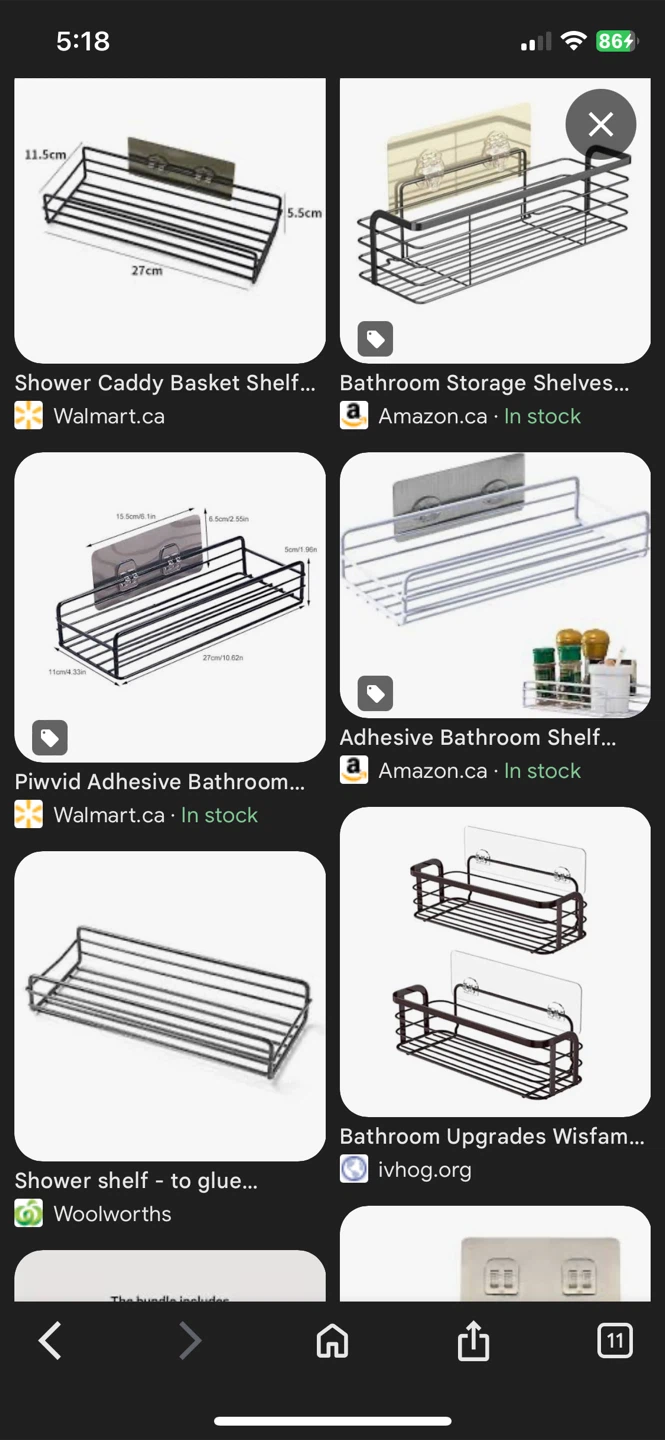 8 Black Metal Wire Shower Caddy Shelf each - photo 4
