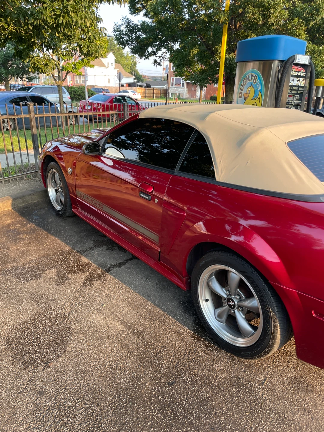 Red Ford Mustang GT Convertible - photo 4