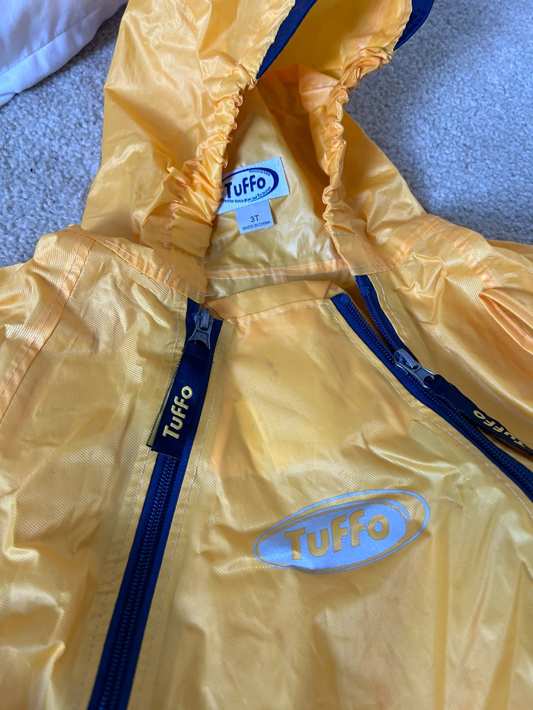 Tuffo Yellow Rain Suit with Bag - Size 3T - photo 2