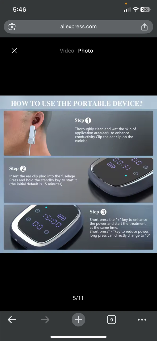 KTS CES 2.0 Cranial Electrotherapy Stimulation Therapy Device - photo 5
