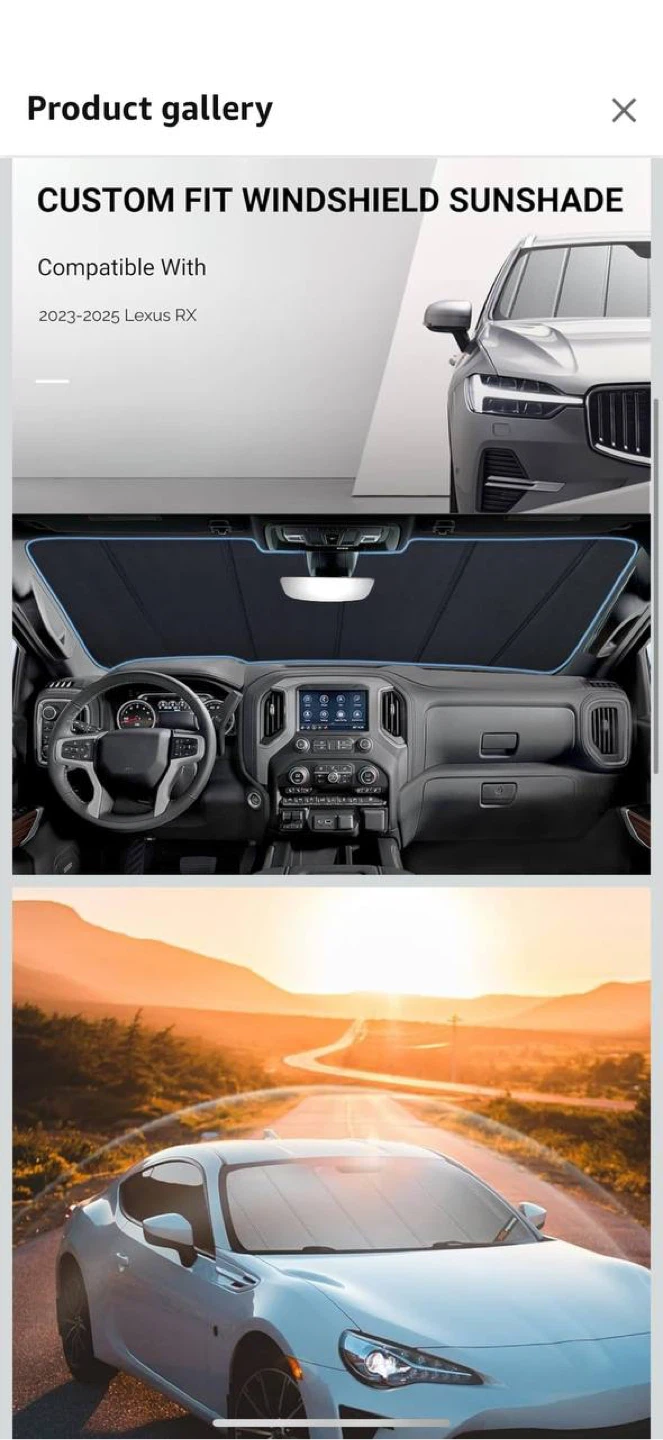 Pigenius Windshield Sun Shade for Lexus RX (RX350 - photo 2