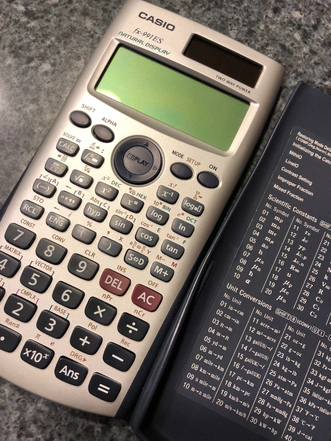 CASIO fix-991 ES Natural Display