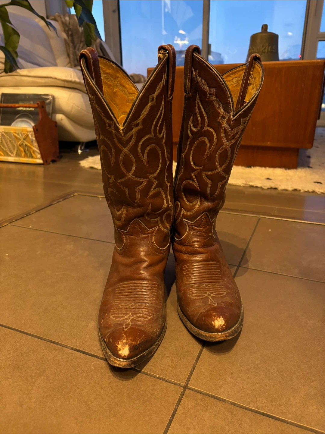 Brown Leather Cowboy Boots - photo 2