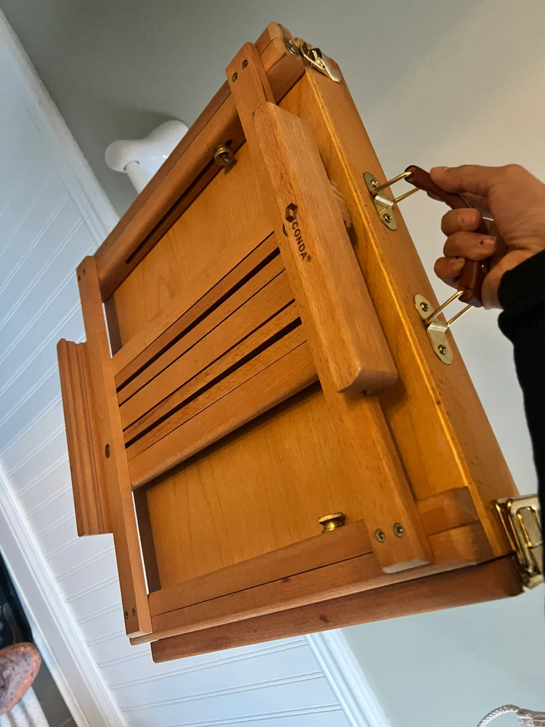 Wooden Tabletop Easel with Drawer - photo 5
