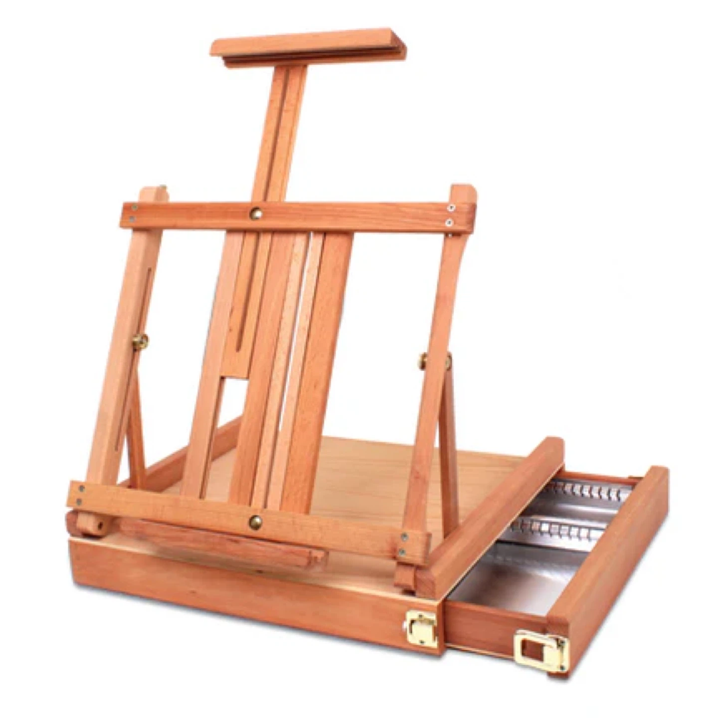 Wooden Tabletop Easel with Drawer