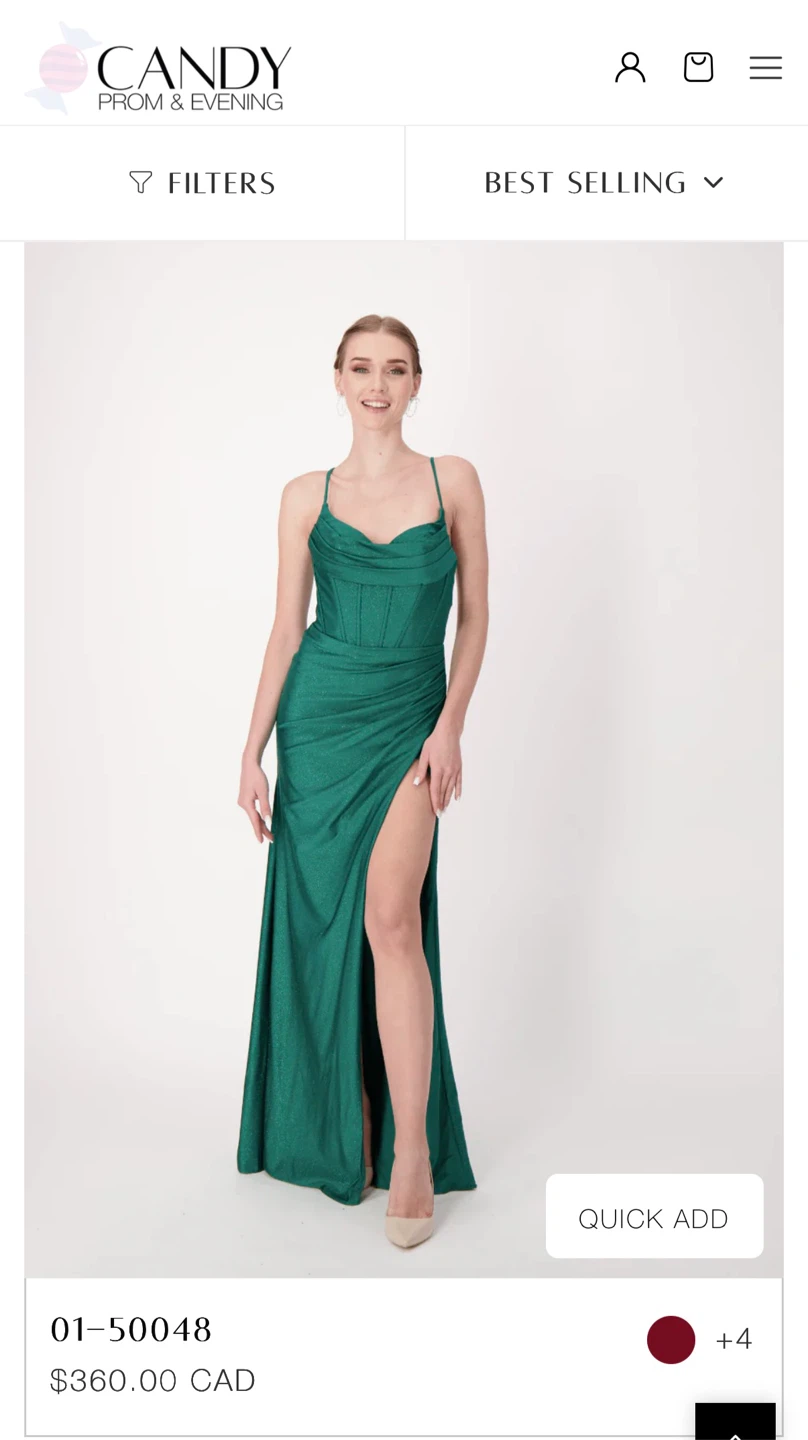 Candy Prom & Evening Green Sparkle Gown - photo 2