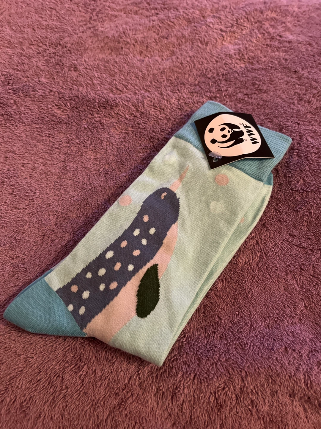 WWF Narwhal Socks - Adult Size