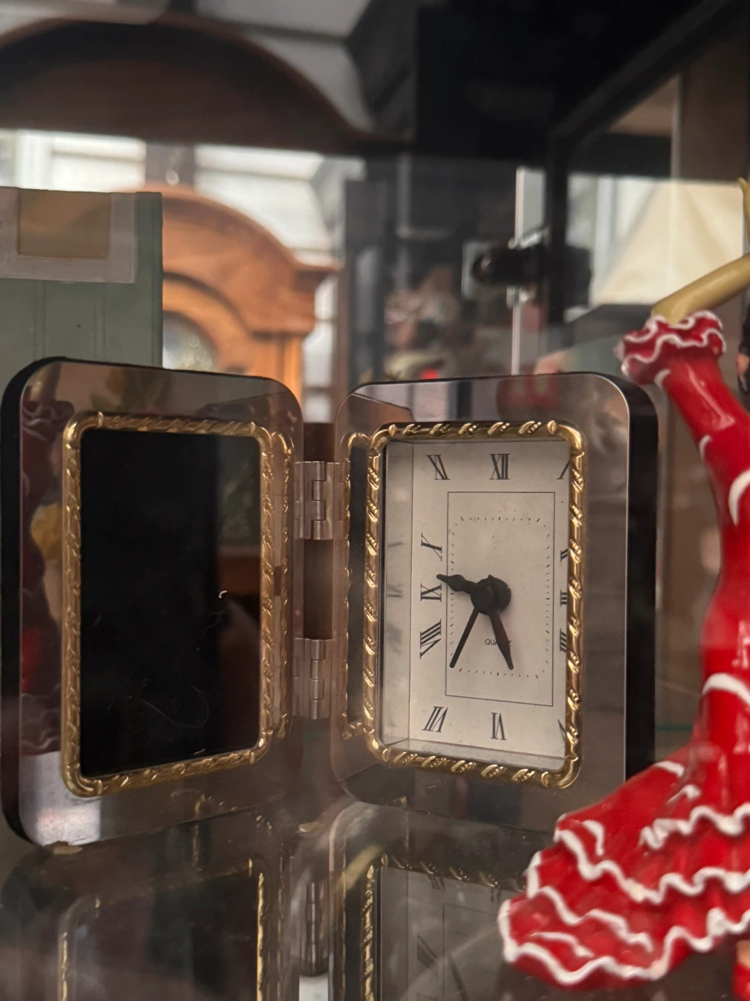 Vintage Folding Travel Alarm Clock