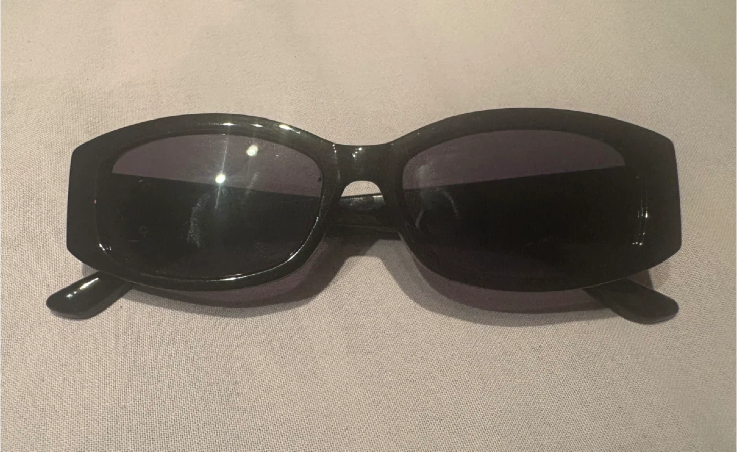 Black Sunglasses with Gold Accent