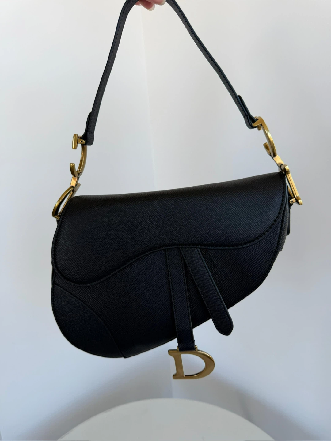 Dior Black Leather Saddle Bag - photo 2