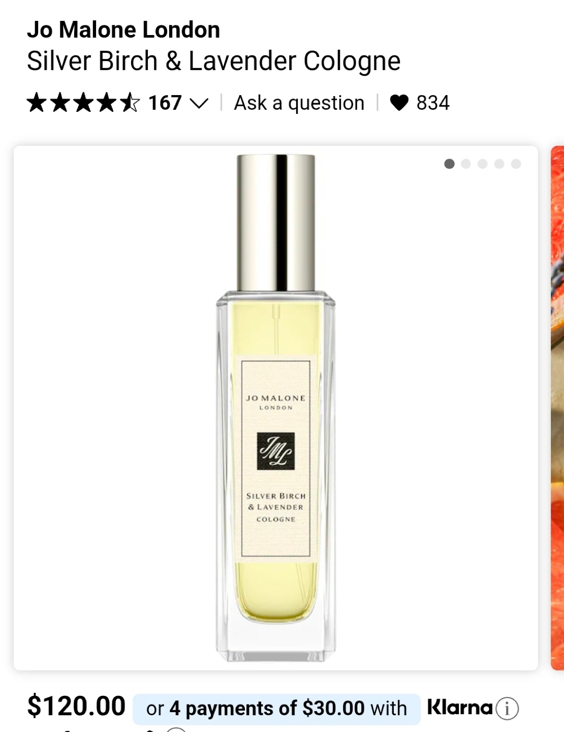 Jo Malone Silver Birch and Lavender Cologne - photo 5