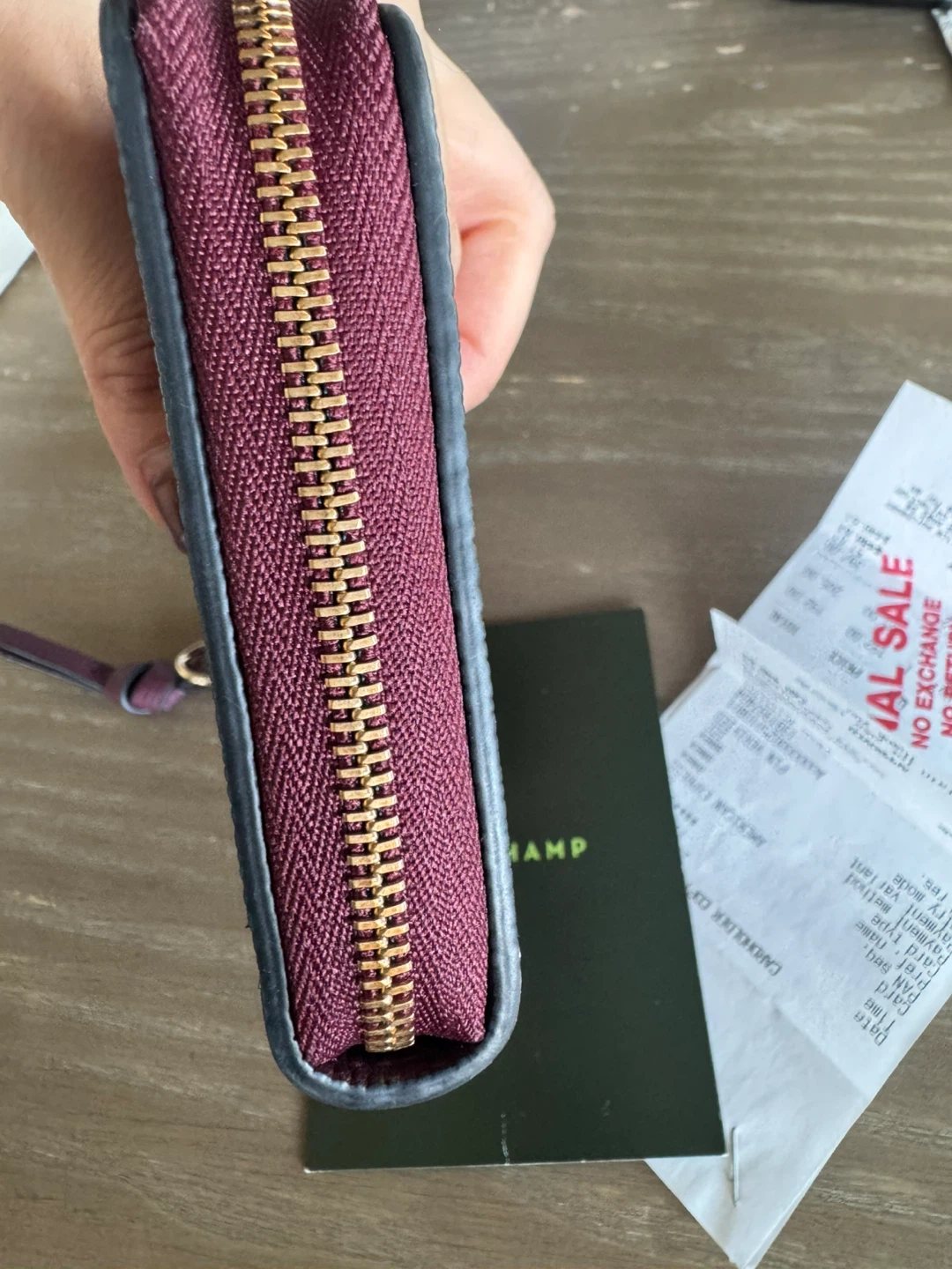 Longchamp Burgundy Leather Zip Around Wallet - photo 3