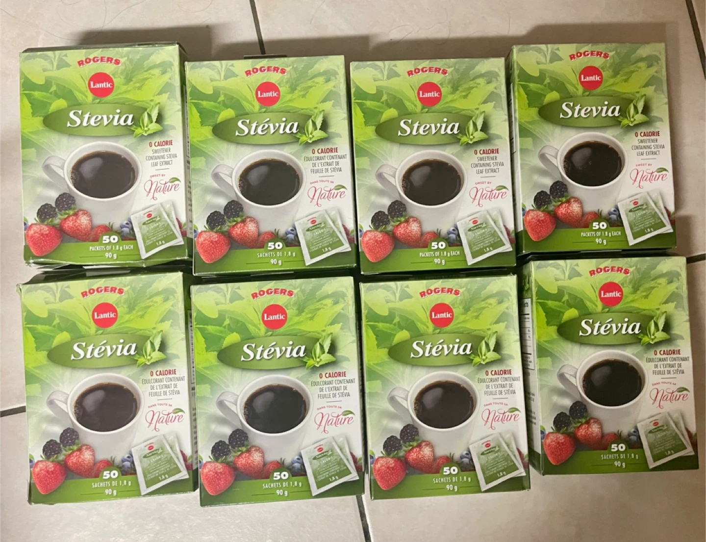 Rogers Lantic Stevia Sweetener Packets (50 ct)