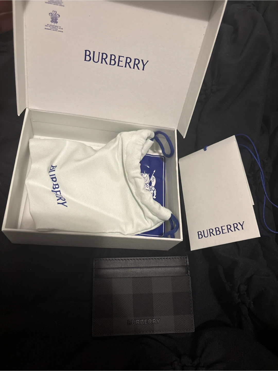 Burberry Haymarket Check Card Holder