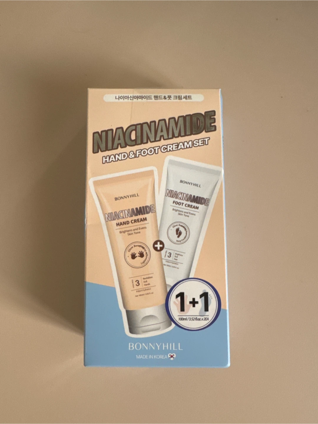 BONNYHILL Niacinamide Hand & Foot Cream Set 🏆