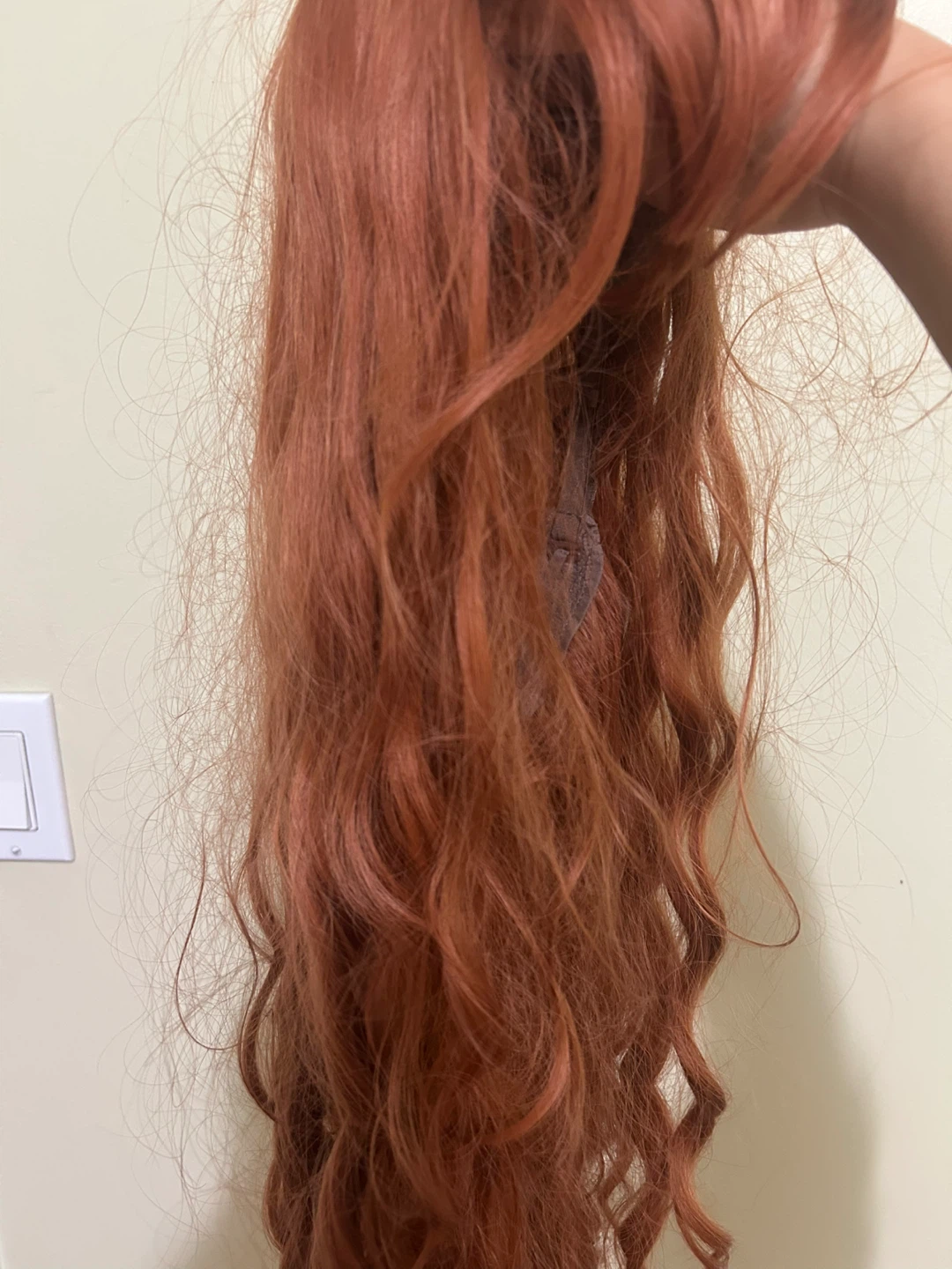 Long Wavy Copper Red Wig