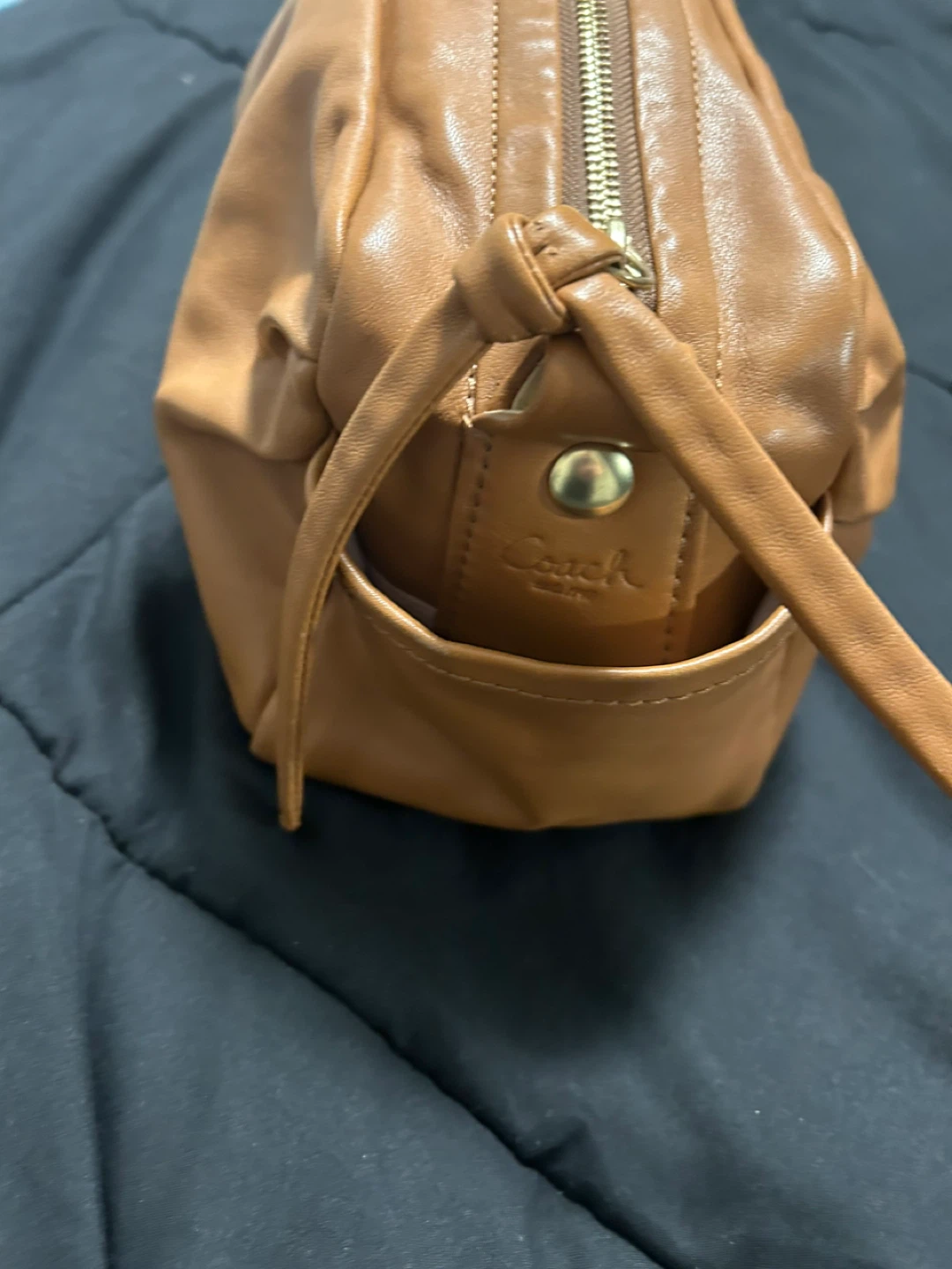 Coach Brown Leather Cosmetic Bag - photo 3
