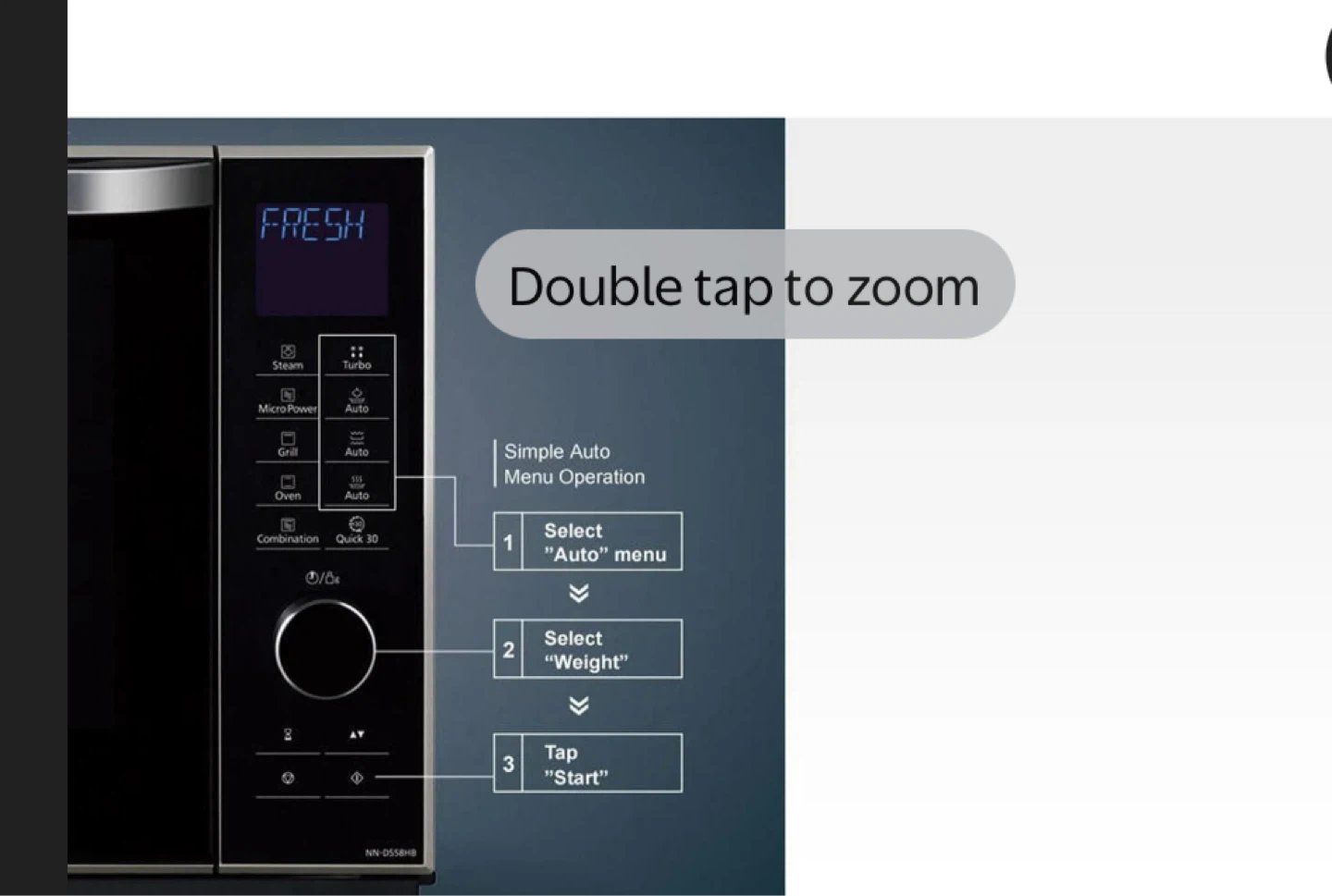 Panasonic NN-DS58HB Steam Combination Oven - photo 4