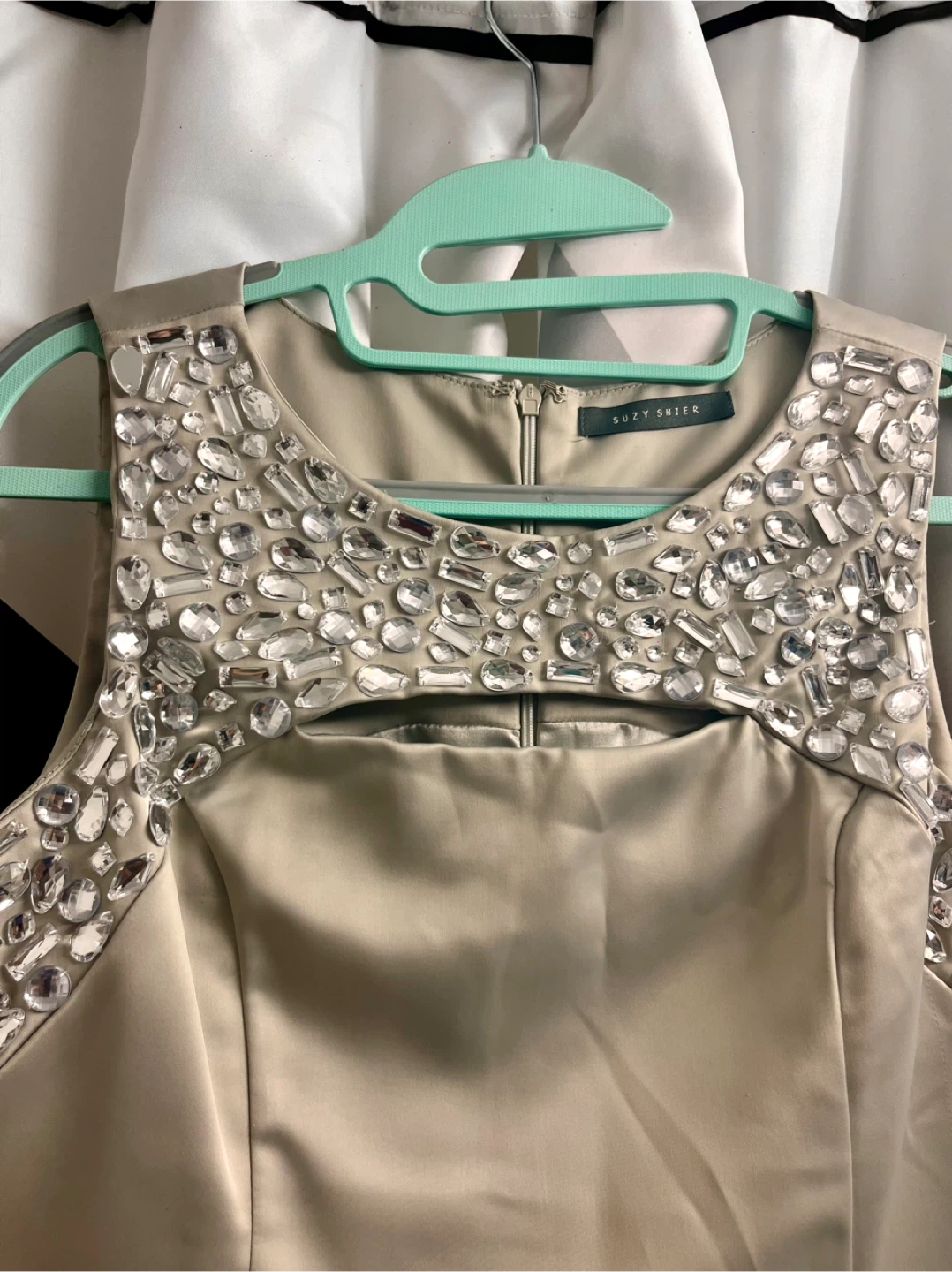 Suzy Shier Embellished Cutout Sheath Dress - photo 3