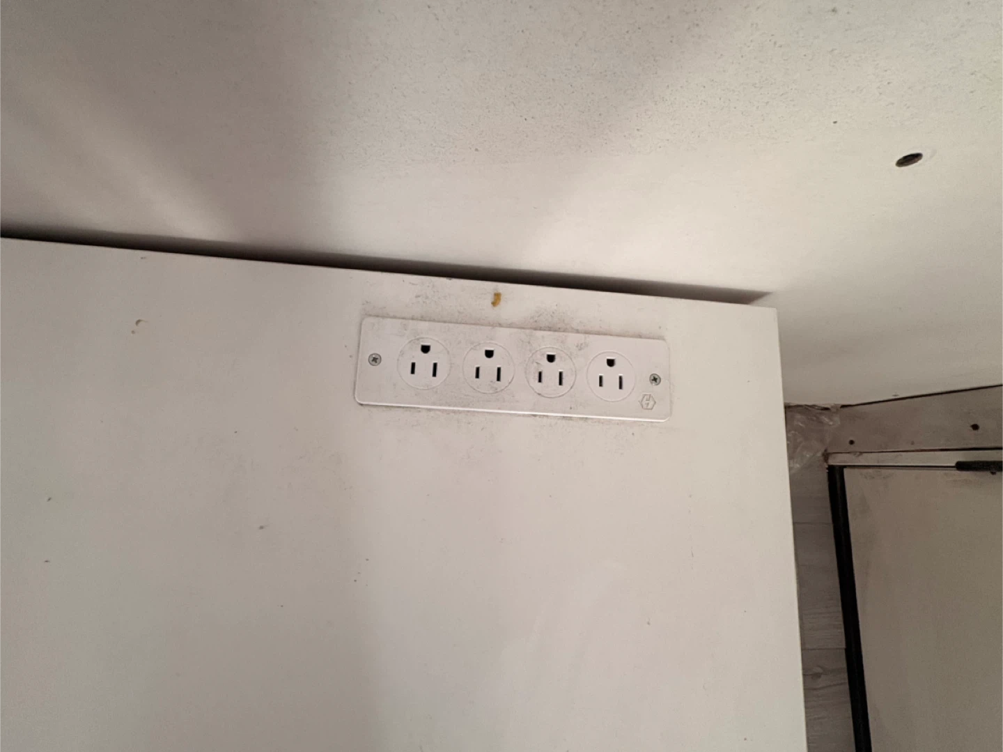 White Media Console with Storage - photo 2