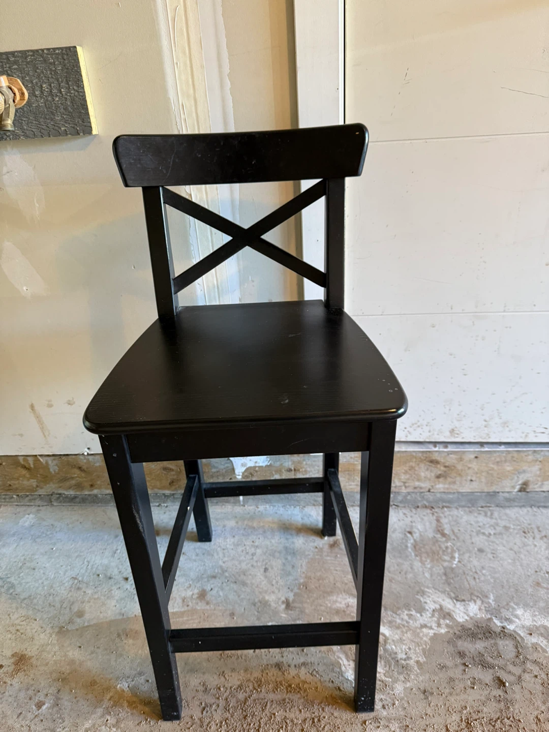 IKEA Rosentorp Bar Stool with Backrest - Black - photo 4