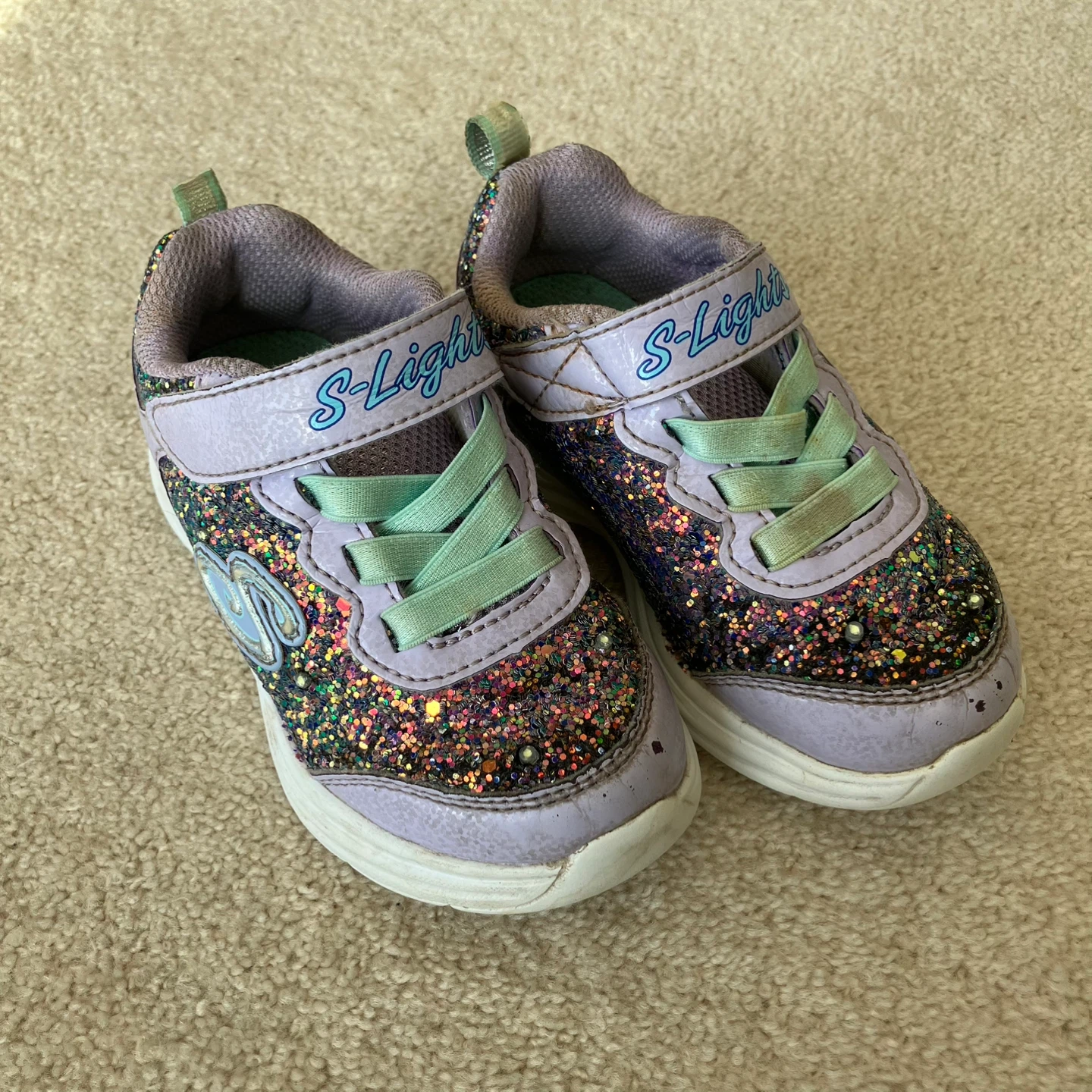 Skechers S-Lights Toddler Shoes (Size 7)