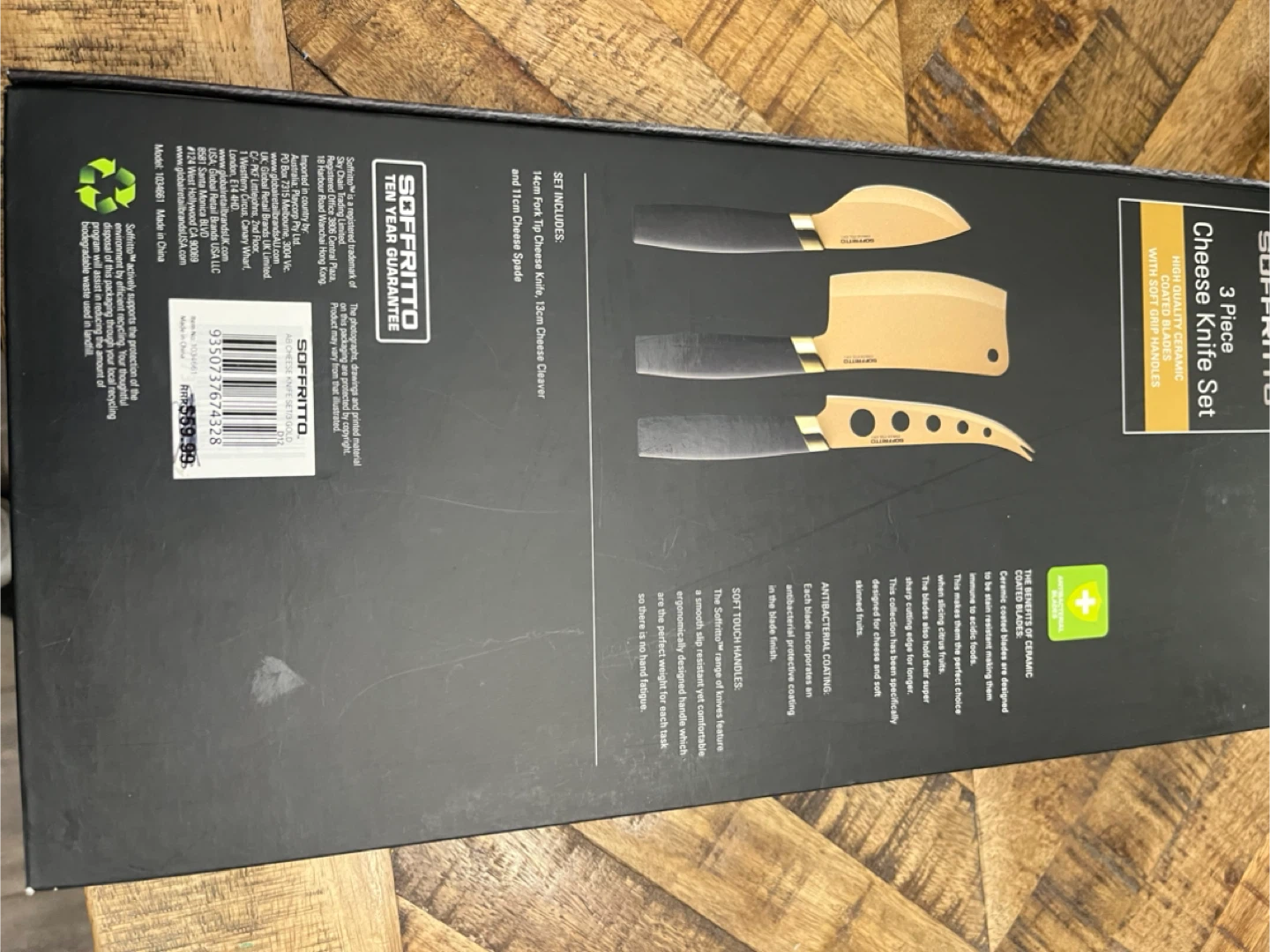🏆Soffritto 3 Piece Cheese Knife Set - photo 3