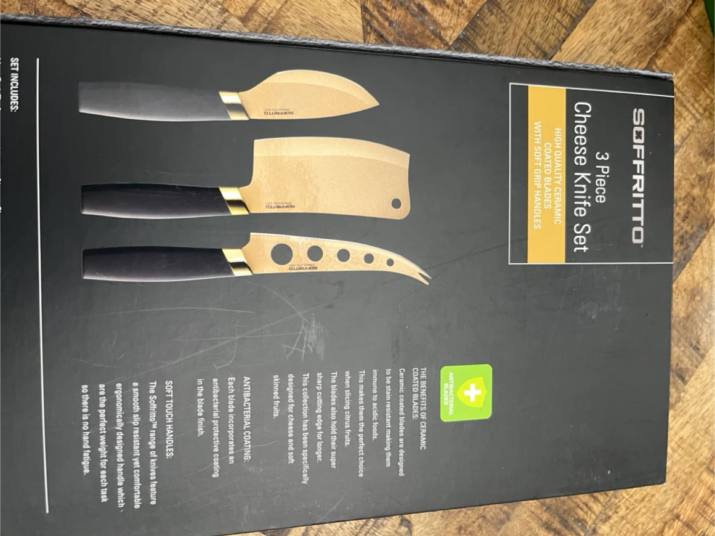 🏆Soffritto 3 Piece Cheese Knife Set - photo 4