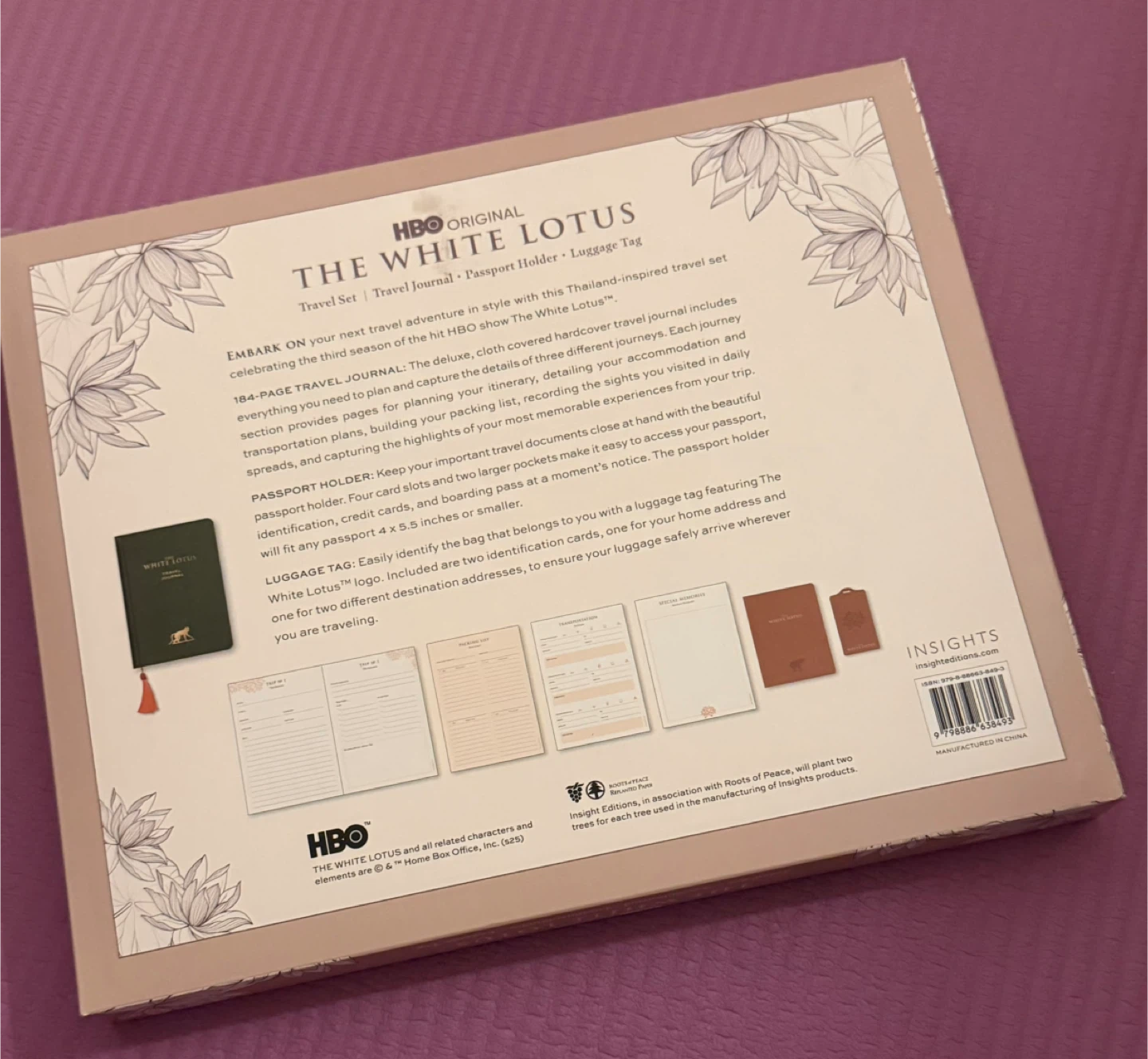 🏆The White Lotus Travel Journal & Passport Holder Set - photo 2