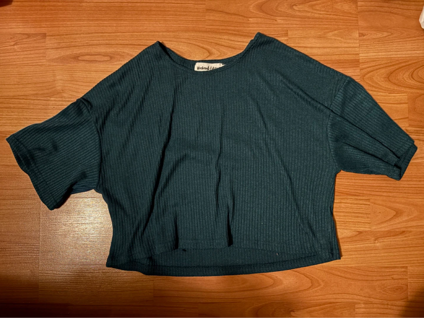 Weekend Edition Ribbed Crop Top