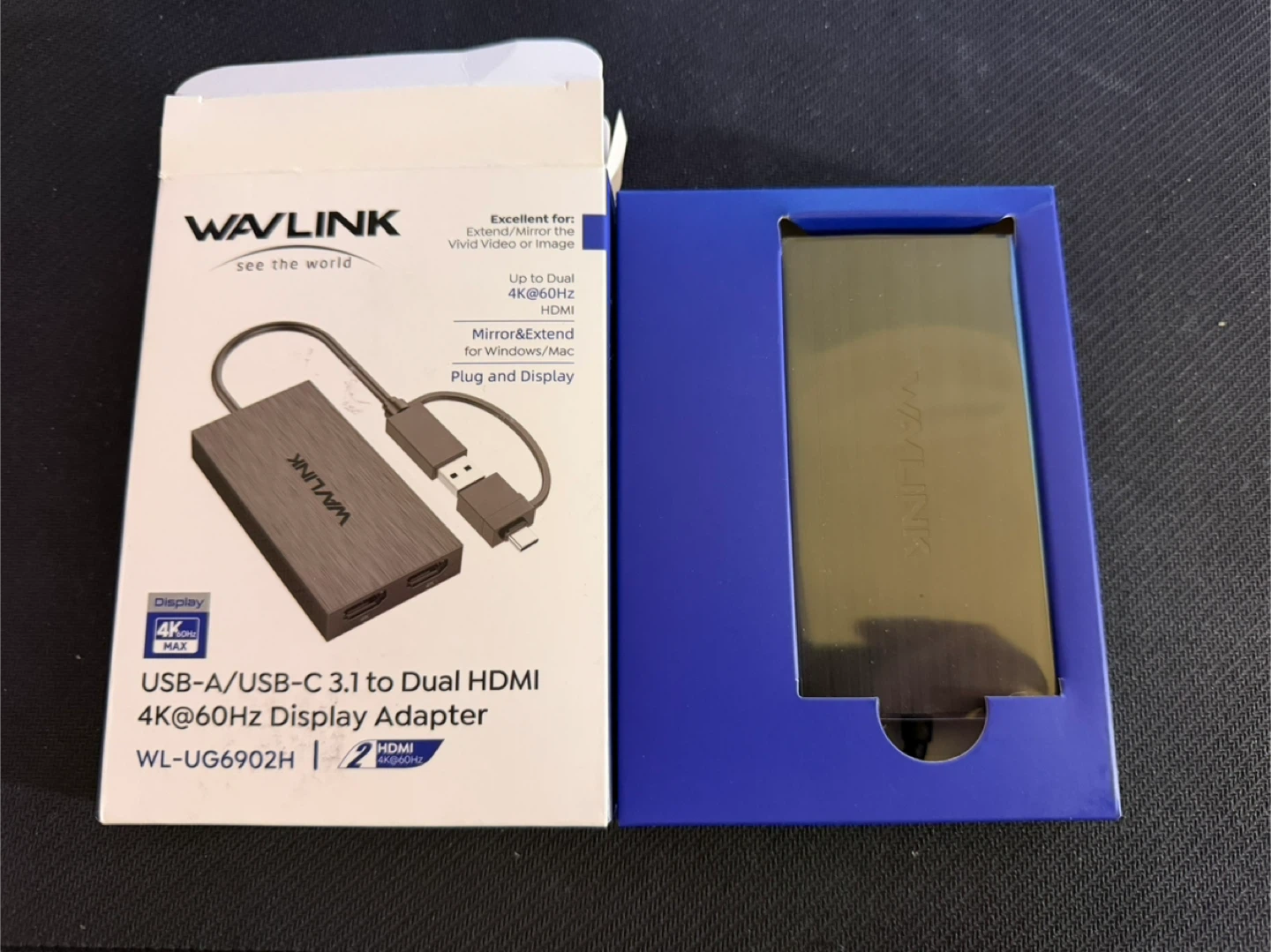WAVLINK USB-C to Dual HDMI 4K@60Hz DisplayLink Adapter - photo 4