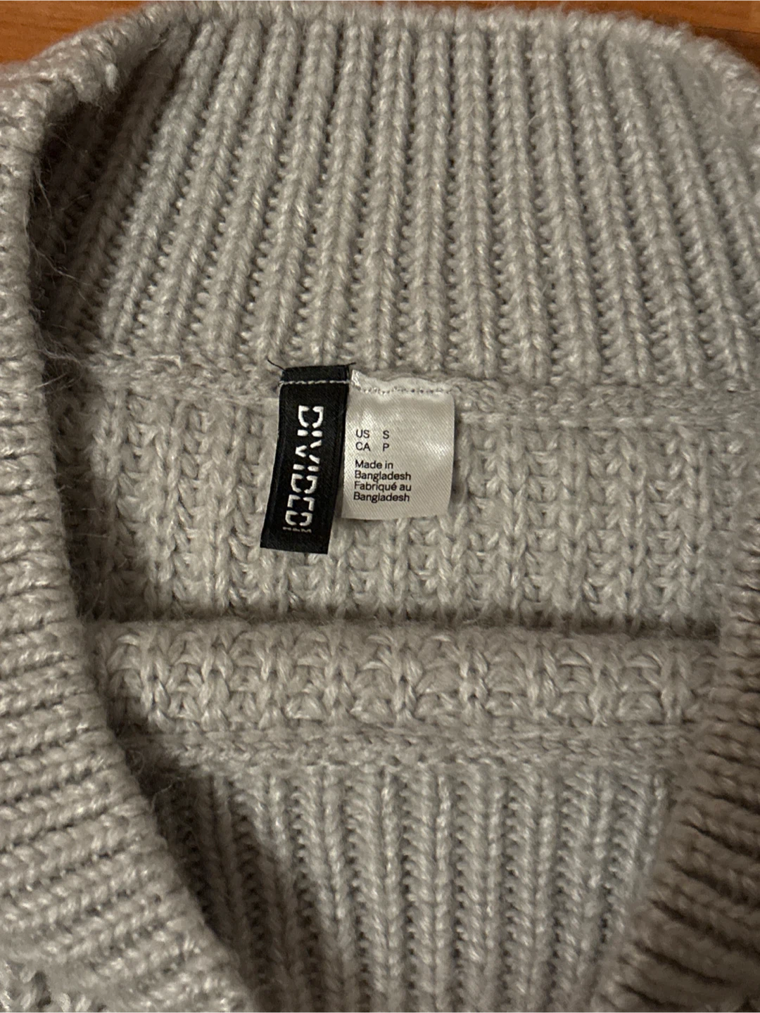 Divided Grey Knit Sweater - Small - photo 2