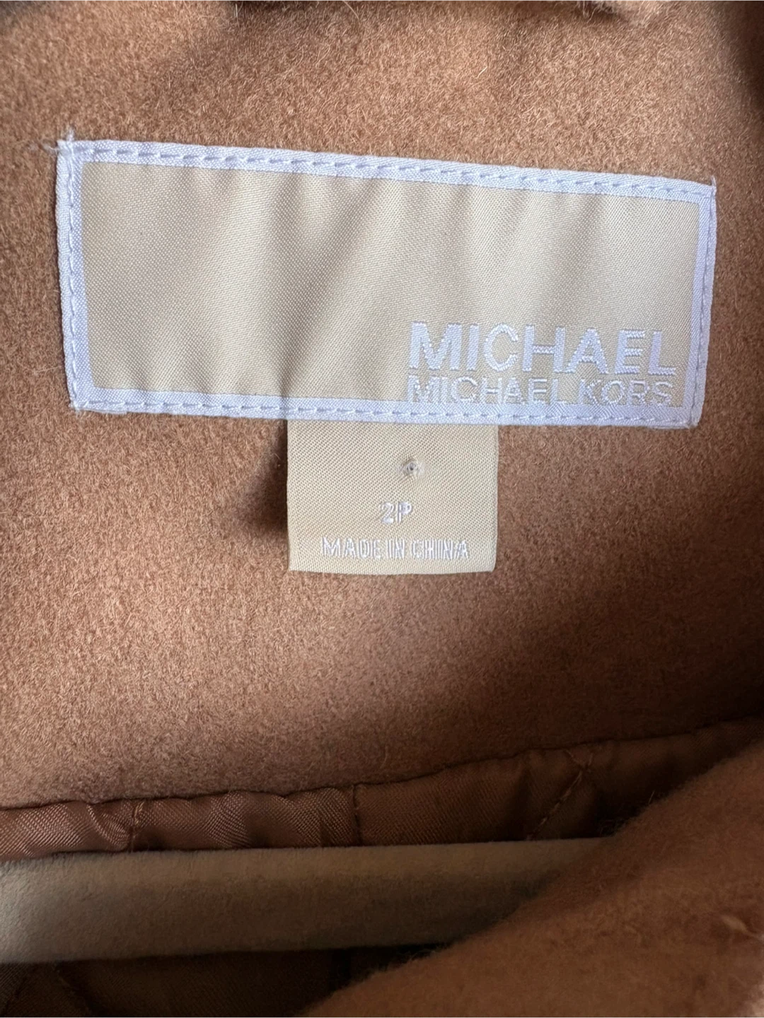 Michael Kors Burnt Tan Pea Coat - Sz 2P 🏆 - photo 3