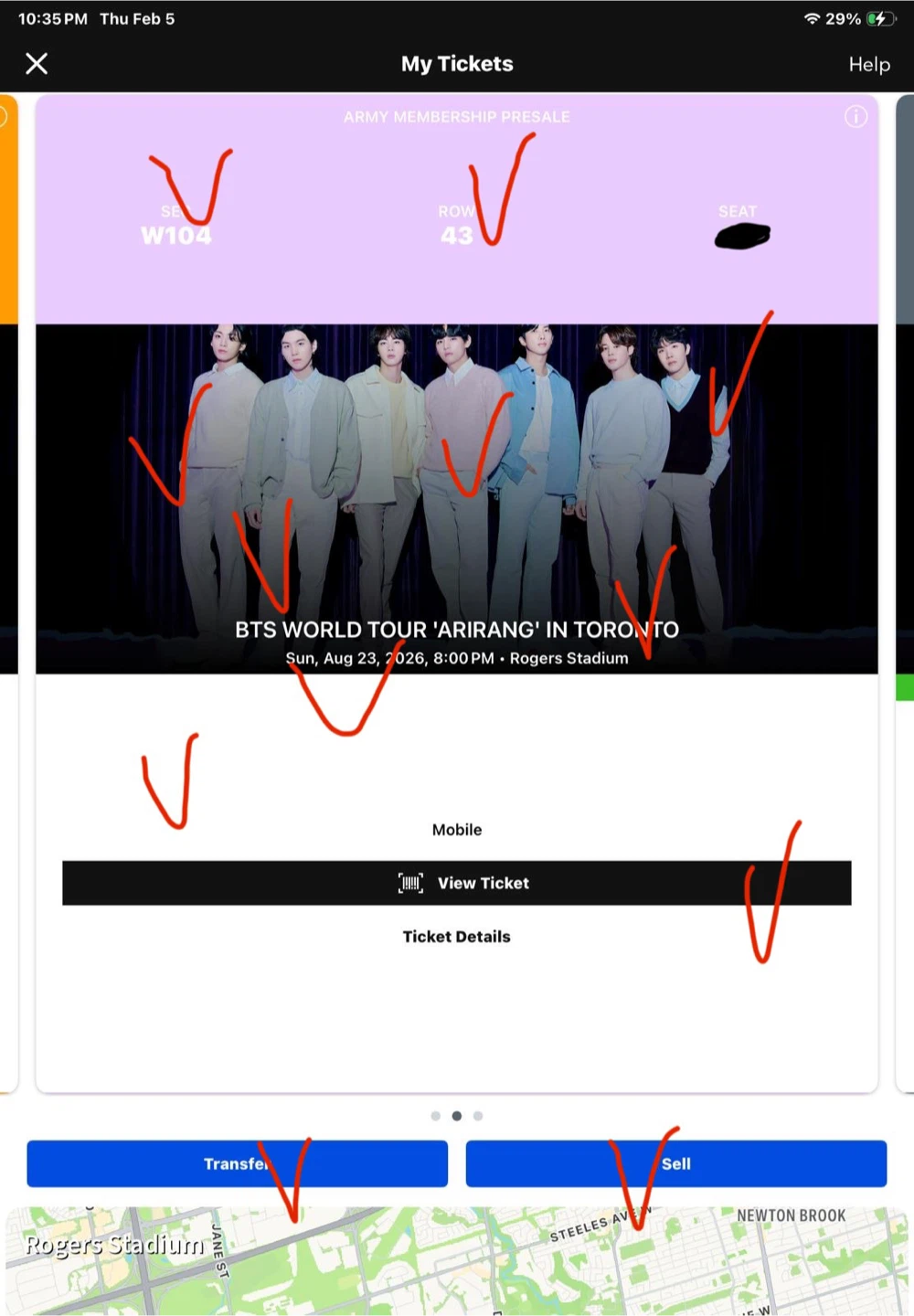 BTS World Tour 'Arirang' Ticket - Toronto - photo 3