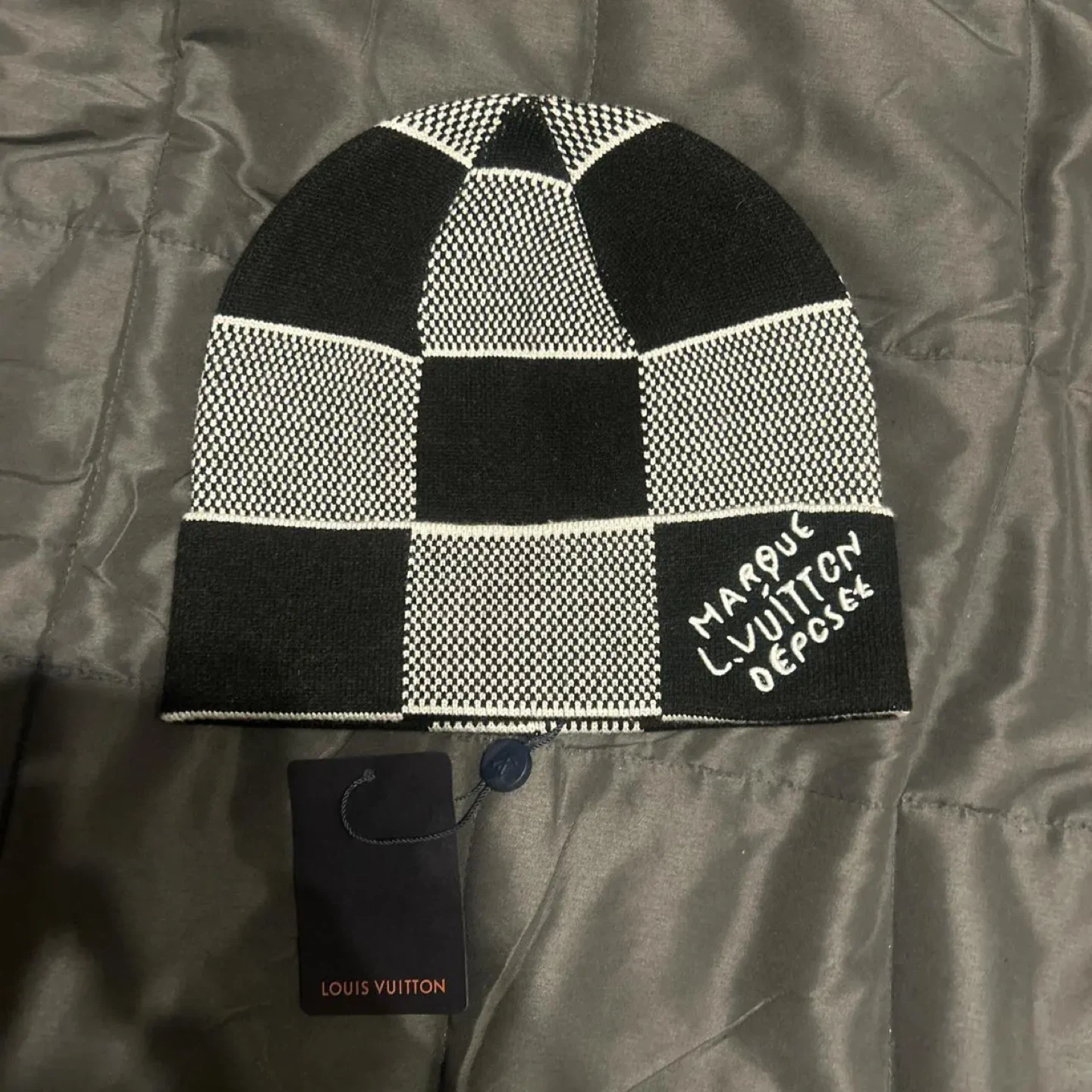 Louis Vuitton Beanie - Checkerboard Pattern
