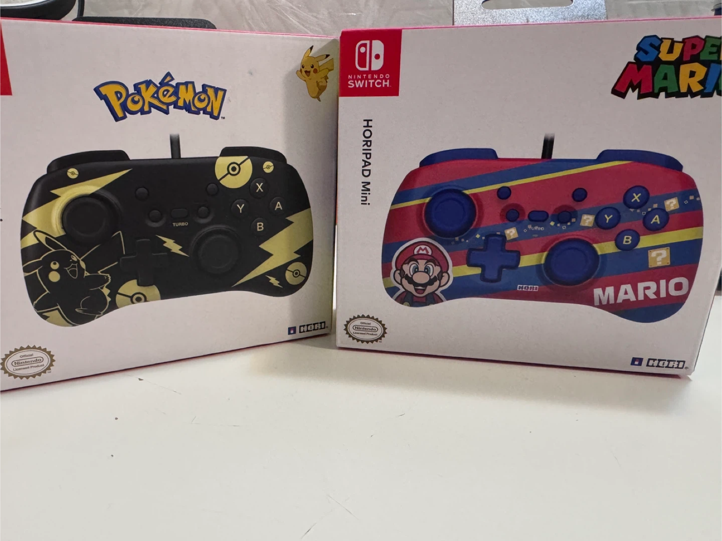 Nintendo Switch HORIPAD Mini Controllers (Pokemon & Super Mario)