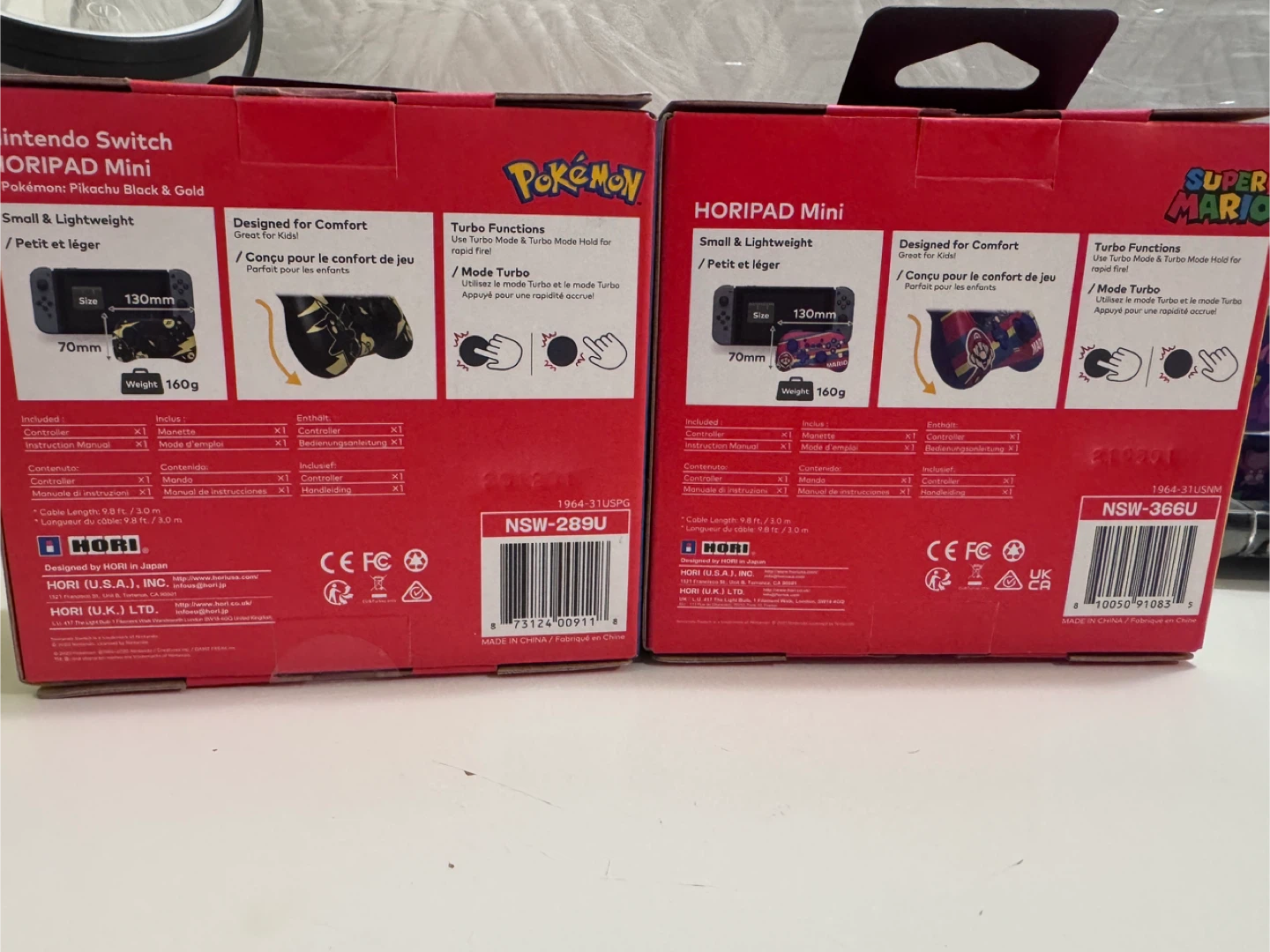 Nintendo Switch HORIPAD Mini Controllers (Pokemon & Super Mario) - photo 2