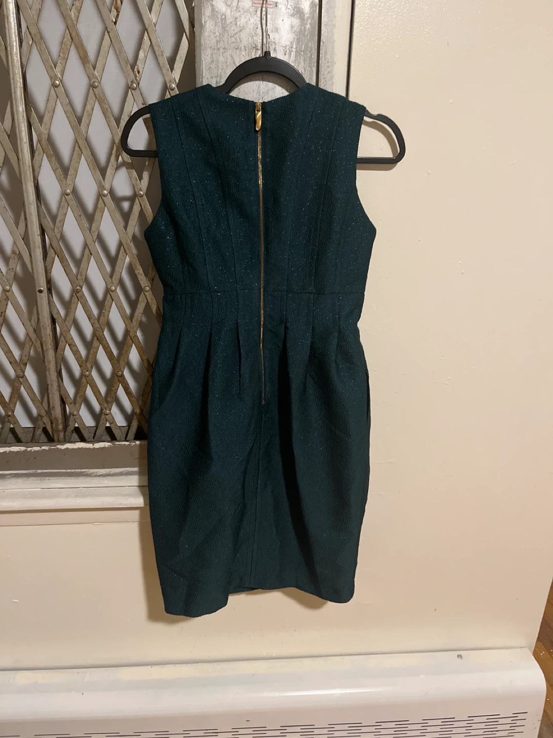 Donna Karan New York Teal Textured Sheath Dress Size 4P - photo 4